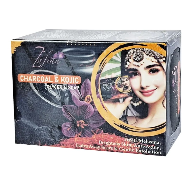 Zafran Charcoal And Kojic Glycerin Soap