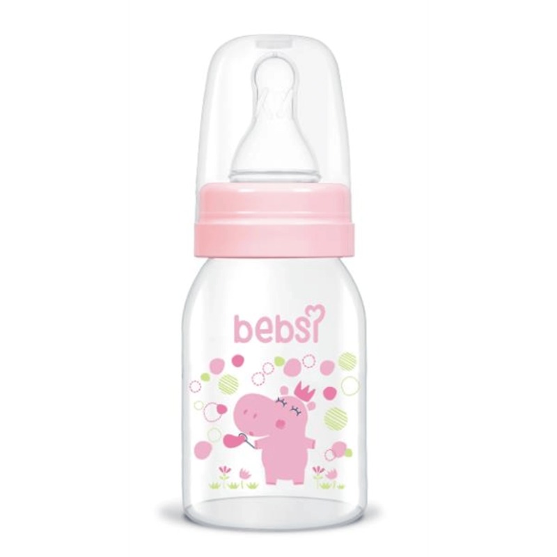 Bebsi Glass Feeding Bottle 125ml (0-6m)