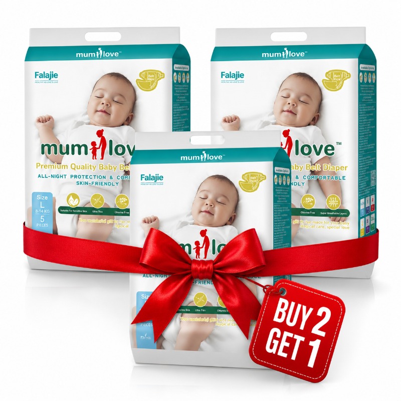 Mum Love Diaper (L) 8-14kg-4 Piece (B2G1)