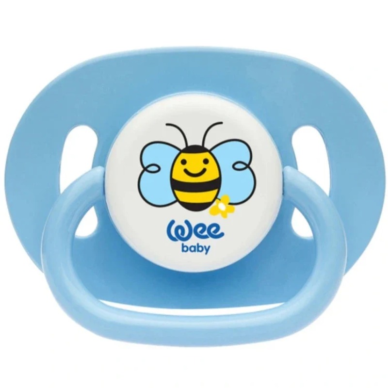 Wee Baby Oval Body Round Teat Soother  (0-6m)