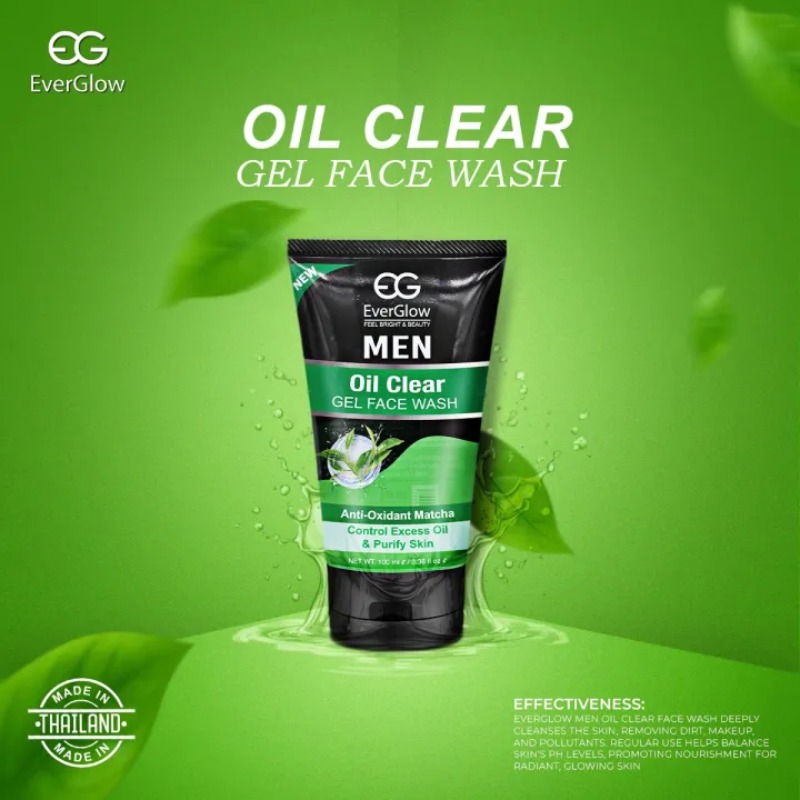 EVERGLOW Oil Clear Men FW Gel Face Wash-100ml