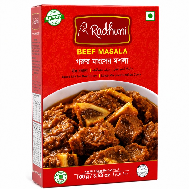 Radhuni Ready Mix Beef Masala 100g | Premium Beef Curry Spice Mix