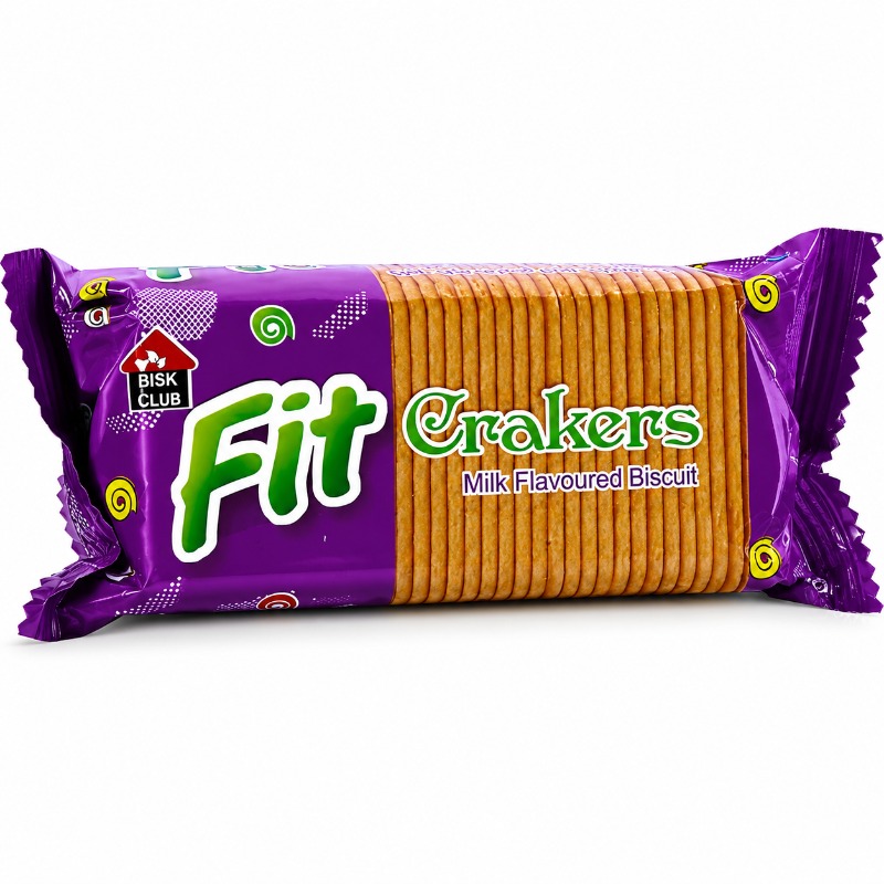 Bisk Club Fit Crackers Milk Flavour Biscuit 60g | Crispy Milk Crackers | Buy Online in Bangladesh
