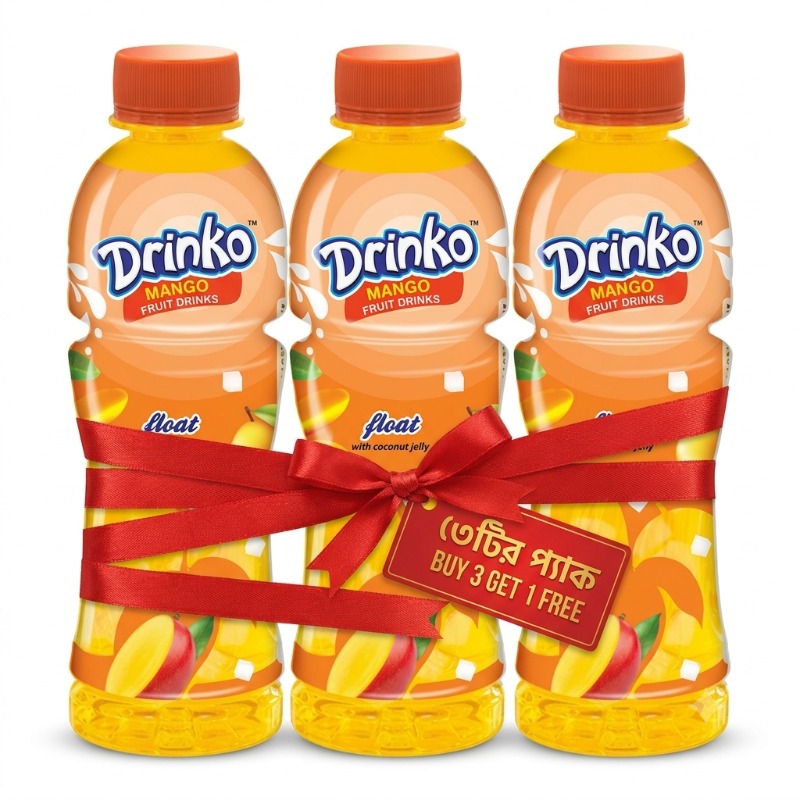 Pran Drinko Float Mango Fruit Drinks 250ml (B3G1)