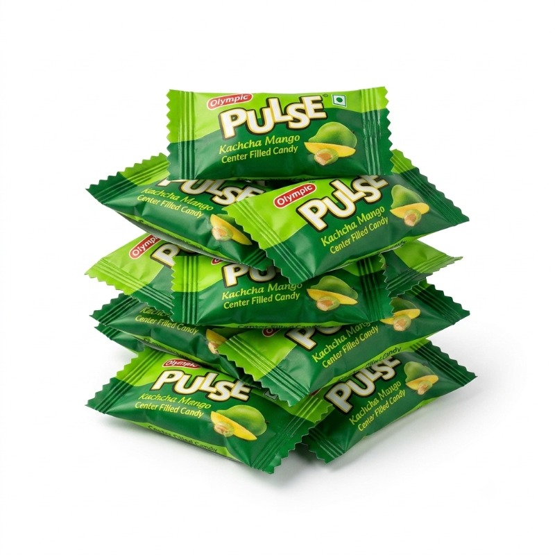 Olympic Pulse Candy Masala Mango Pcs - Tangy Mango Candy