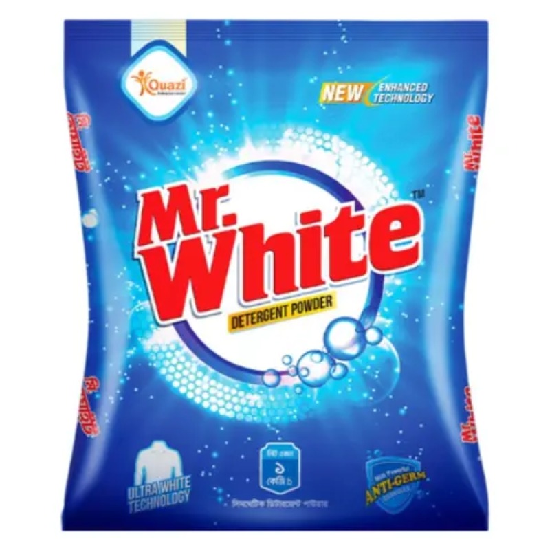 Quazi Mr.White Detergent Powder 2kg (1KG Free)