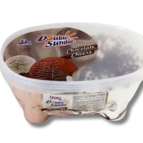 Igloo Double Sundae Chocolate Cheers Ice Cream- 1 litre
