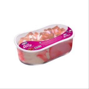 Savoy Double Sundae- Vanilla and Strawberry- 1000ml