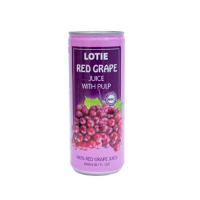 Lotie Red Grape Juice Can 240ml