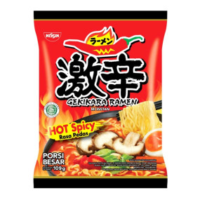 NISSIN GEKIKARA RAMEN RASA HOT SPICY -108G