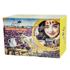 Zafran Goat Milk And Almond Glycerin Soap