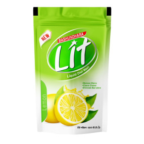 Bashundhara Lit Dish Wash Liquid Pouch Pack -250ml