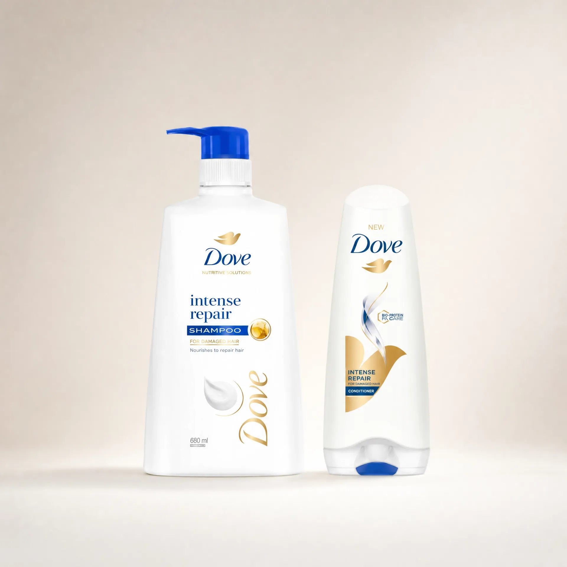 Dove Shampoo Intense Repair 650ml Get 170g dove conditioner combo