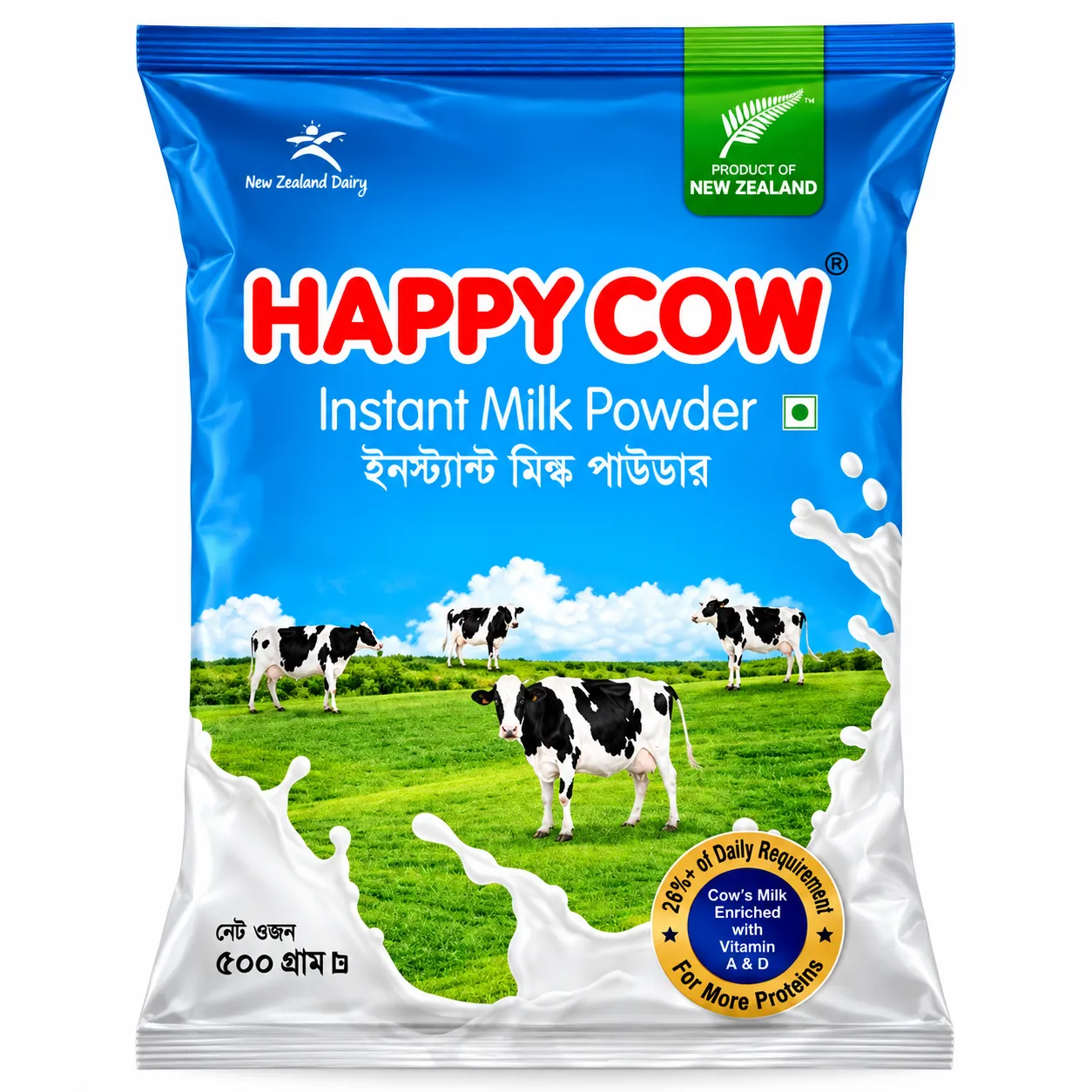 Happy Cow Instant Milk Powder 500g