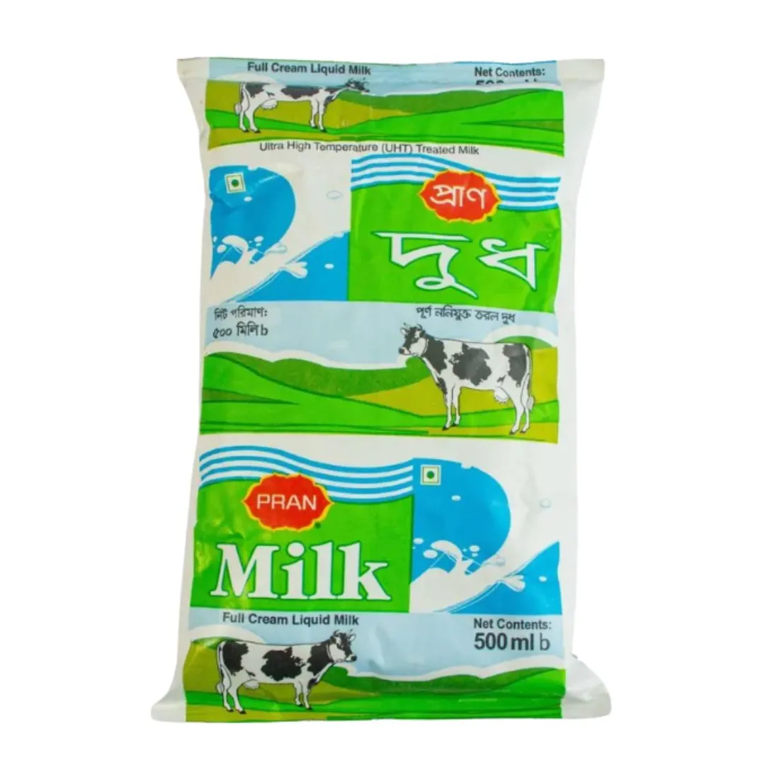 Pran Full Cream Liquid UHT Milk 500ml