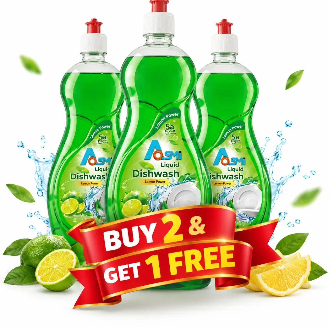 Asmi Liquid Dishwash Lemon 750ml (Buy 2 Get 1 Free...