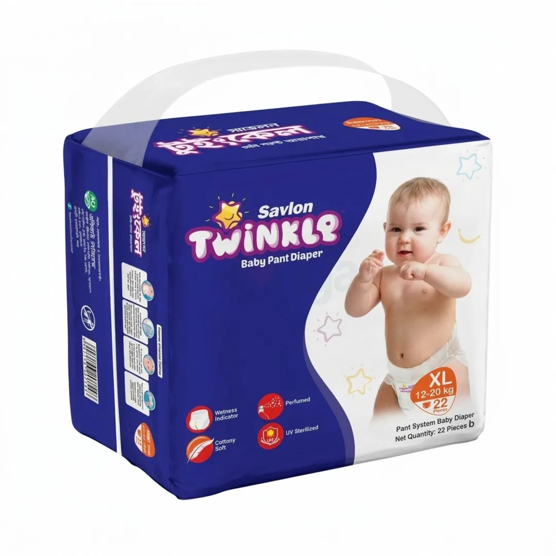 Savlon Twinkle Pant Baby Diaper XL (12-20kg) 22pcs