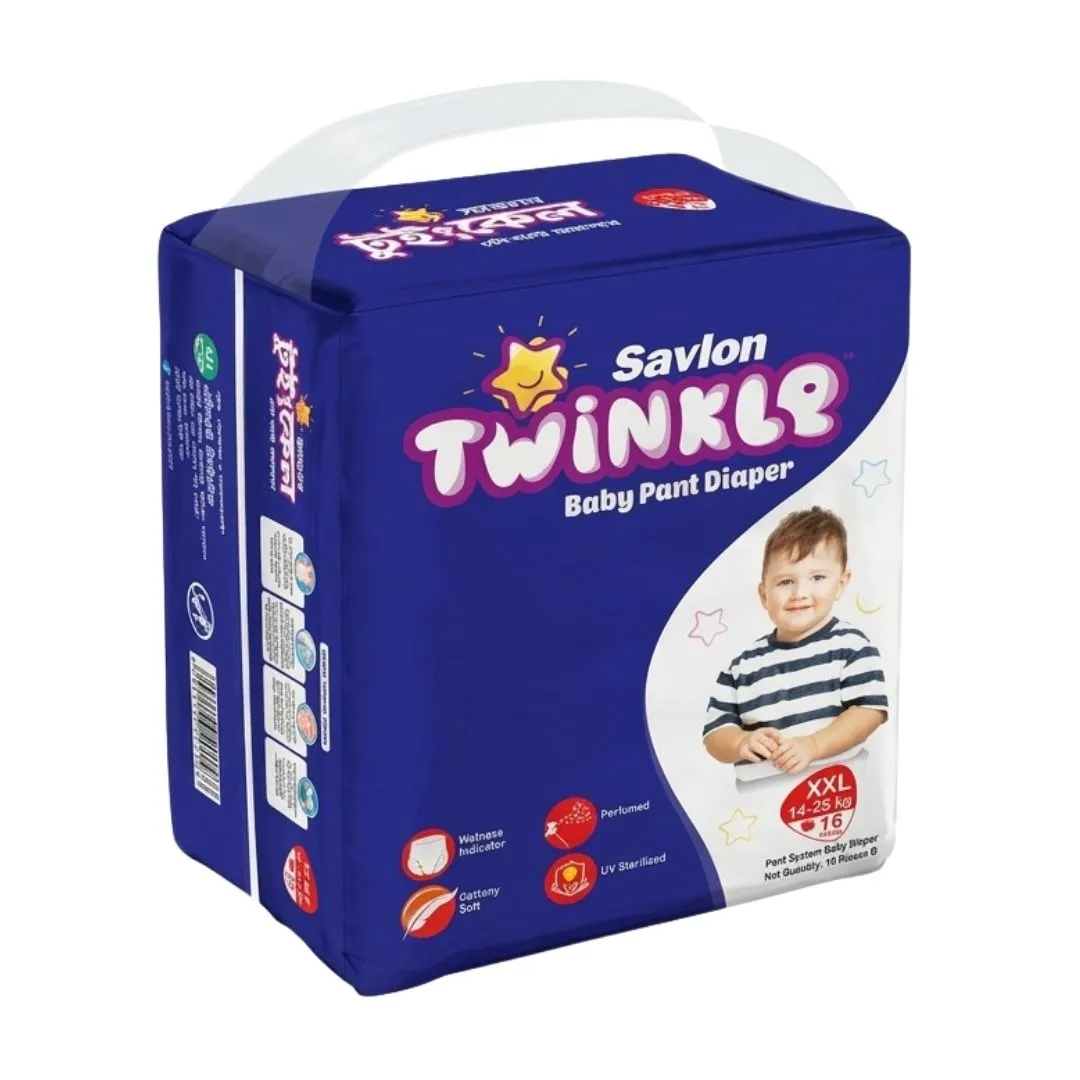 Savlon Twinkle Pant Baby Diaper XXL (14-25kg) 16pc...