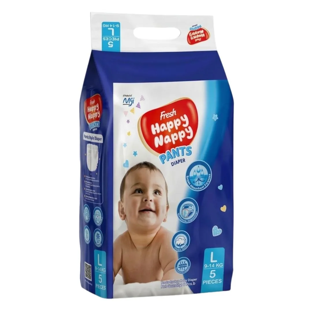 Happy Nappy Pants Diaper L (9-14kg) 5pcs