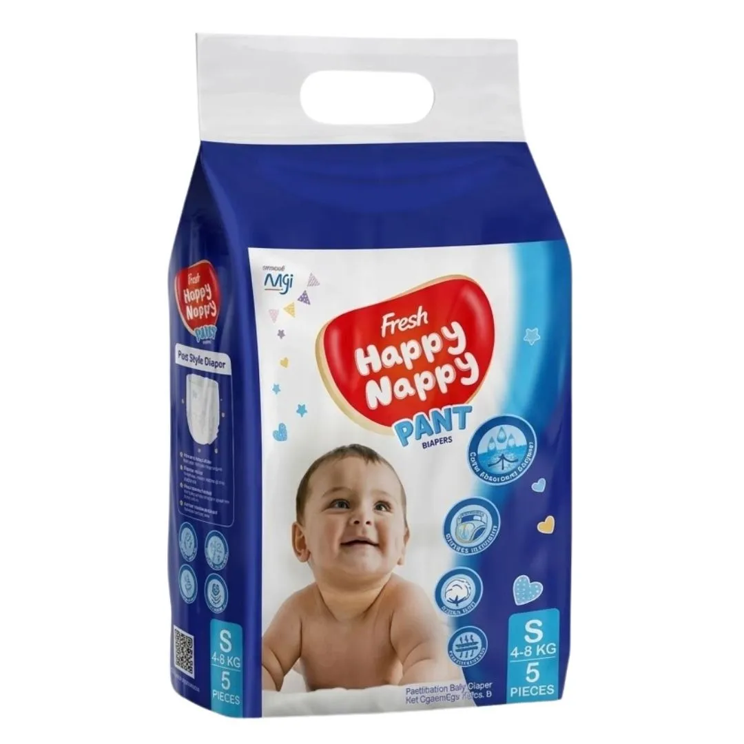 Fresh Happy Nappy Pants Diaper S (4-8kg) 5pcs