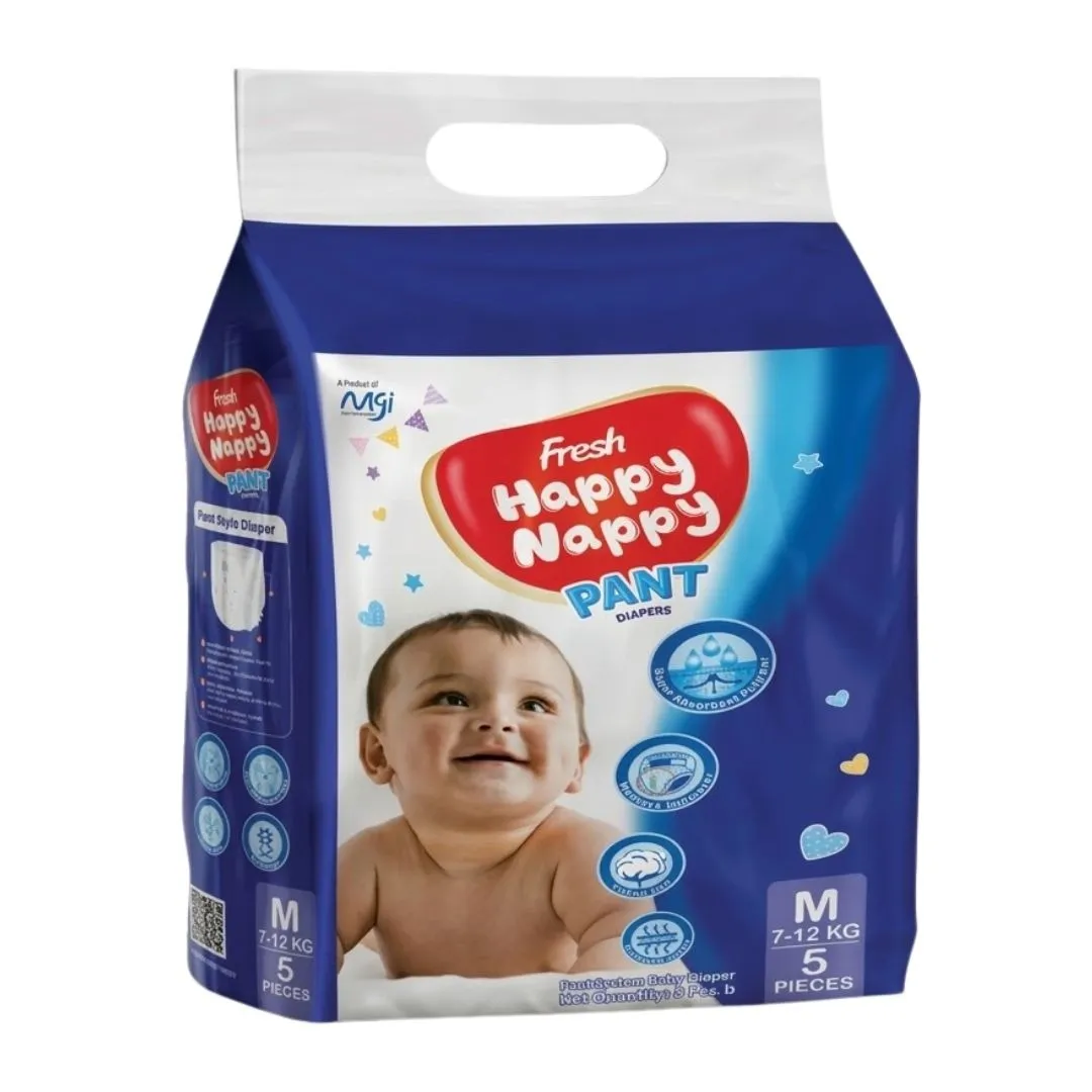 Fresh Happy Nappy Pants Diaper M (7-12kg) 5pcs