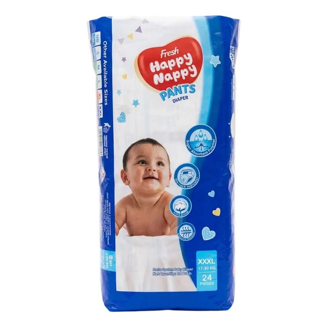 Fresh Happy Nappy Pants Diaper XXXL (17-30kg) 24pc...