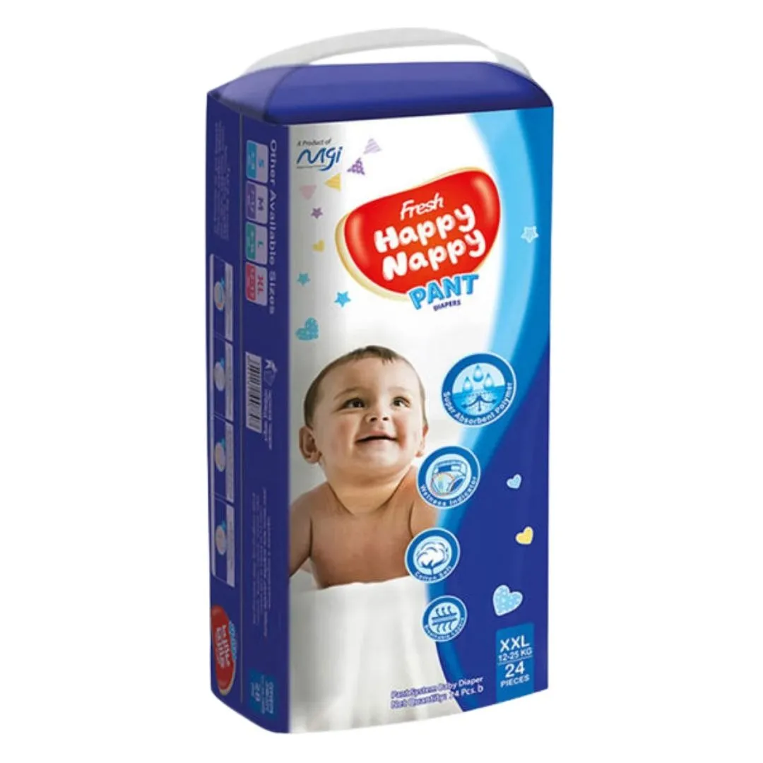 Fresh Happy Nappy Pants Diaper XXL (12-25kg) 24pcs