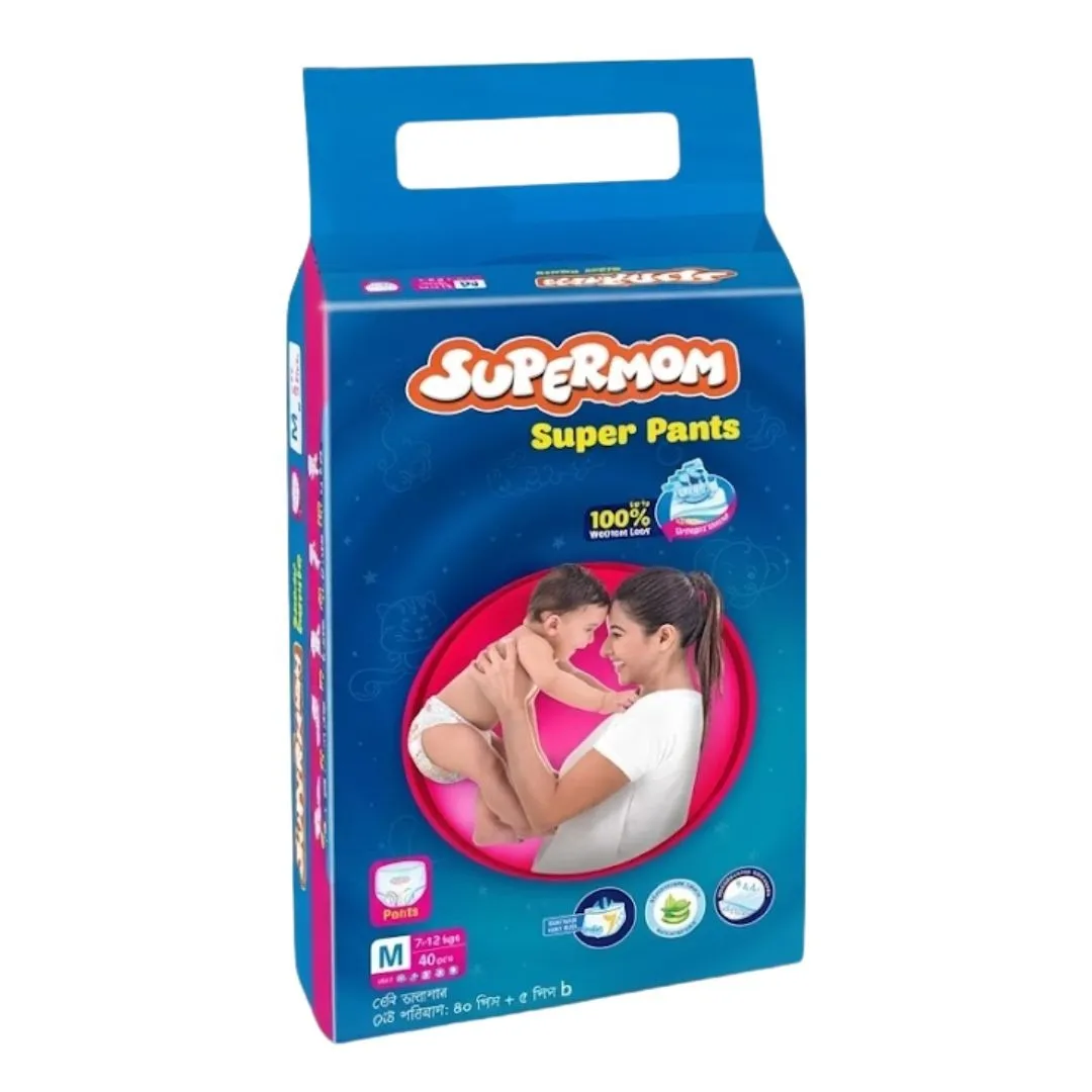 Supermom Baby Pants Diaper M (6-12kg) 5pcs