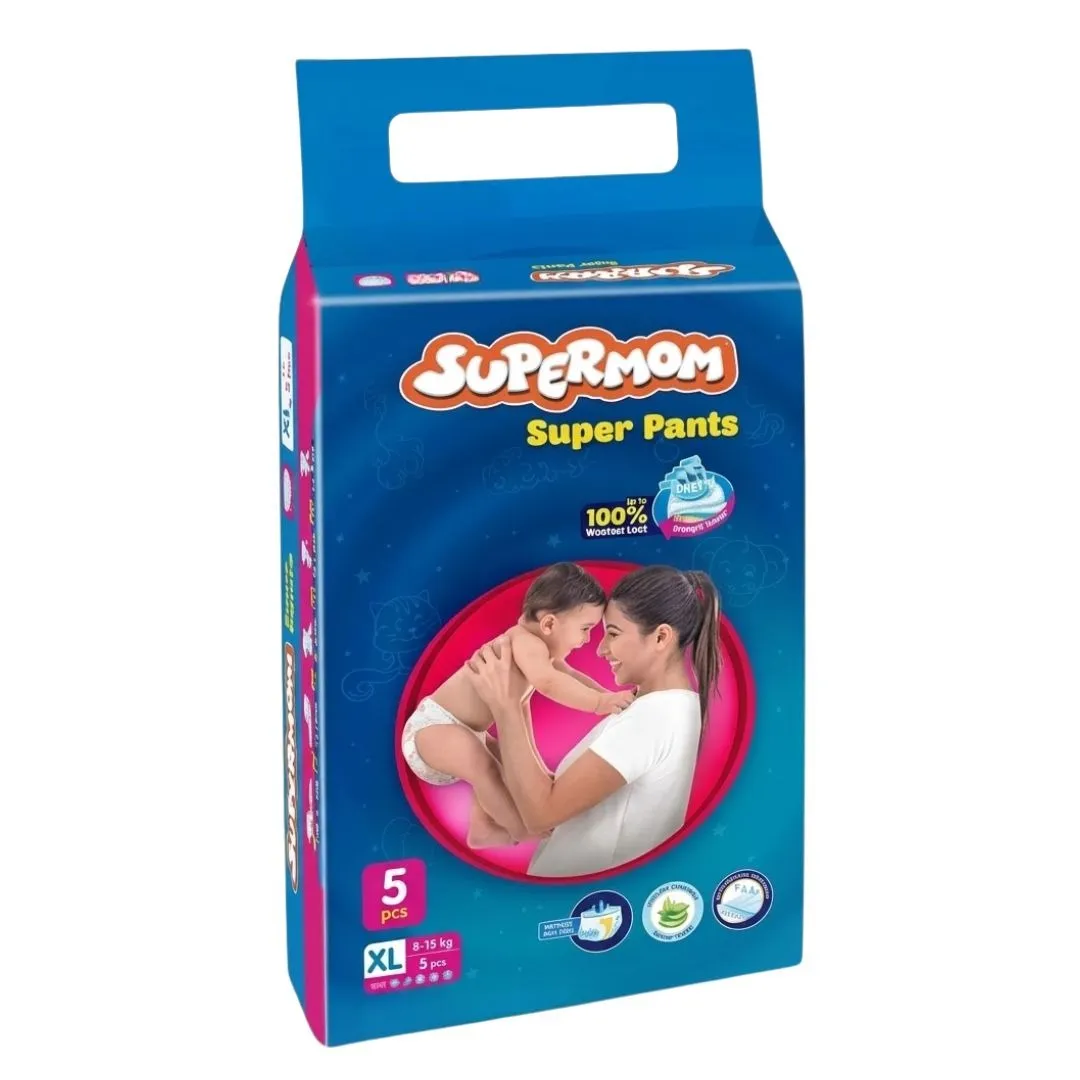Supermom Baby Pants Diaper XL (8-15kg) 5pcs