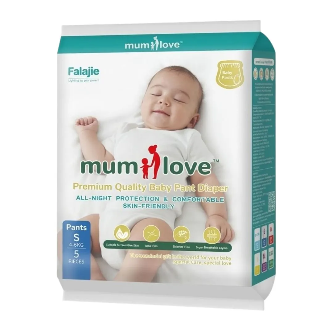 Mum Love Premium Quality Baby Pants Diaper S (4-8k...