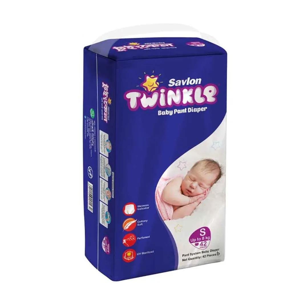 Savlon Twinkle Pant Baby Diaper S (Up To 8kg) 42 P...