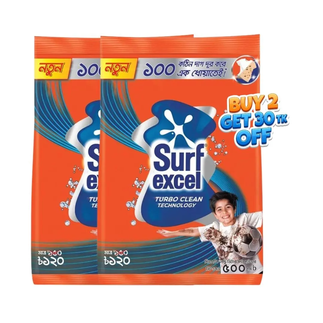 Surf Excel Turbo Clean Technology 500g (Buy 2 & Ge...